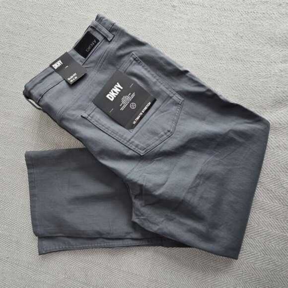 DKNY Men's Ultimate Stretch Pants Stanton Slim Fit 39x30 Gray D1 NWT - Picture 16 of 16
